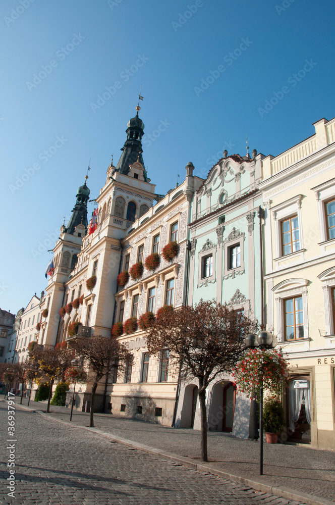 Naklejka premium kamienice w pardubicach