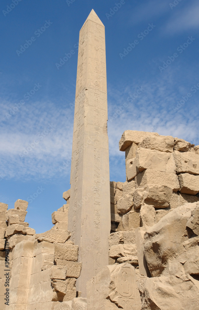 obelisk at Precinct of Amun-Re in Egypt