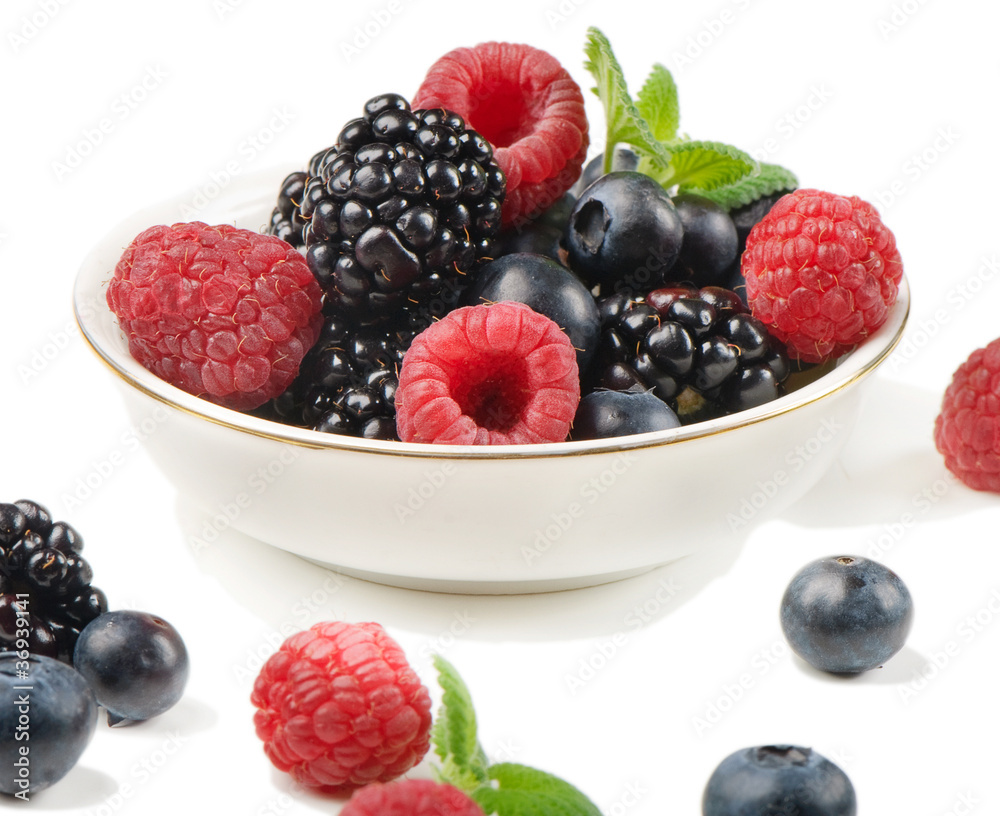 Berries isolated on white Berries isolated on white