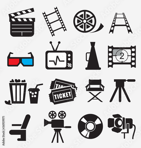 Movie icon set