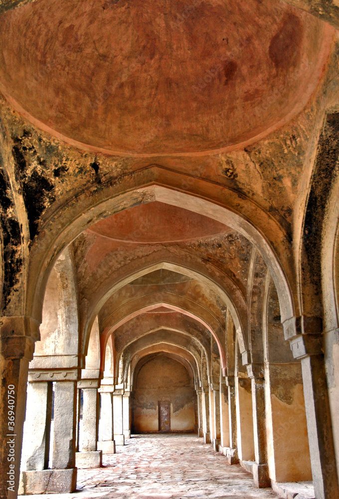 Rovine moschea di Begumpur, New Delhi