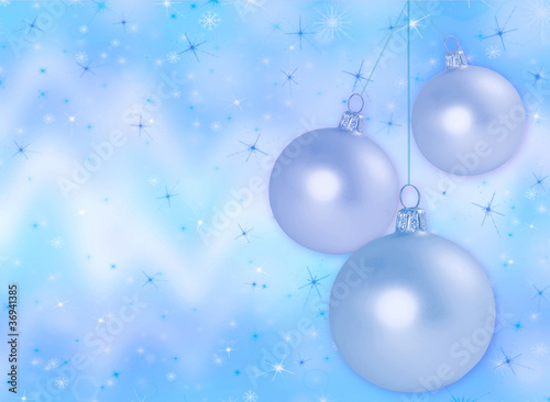 Abstract Christmas background with balls
