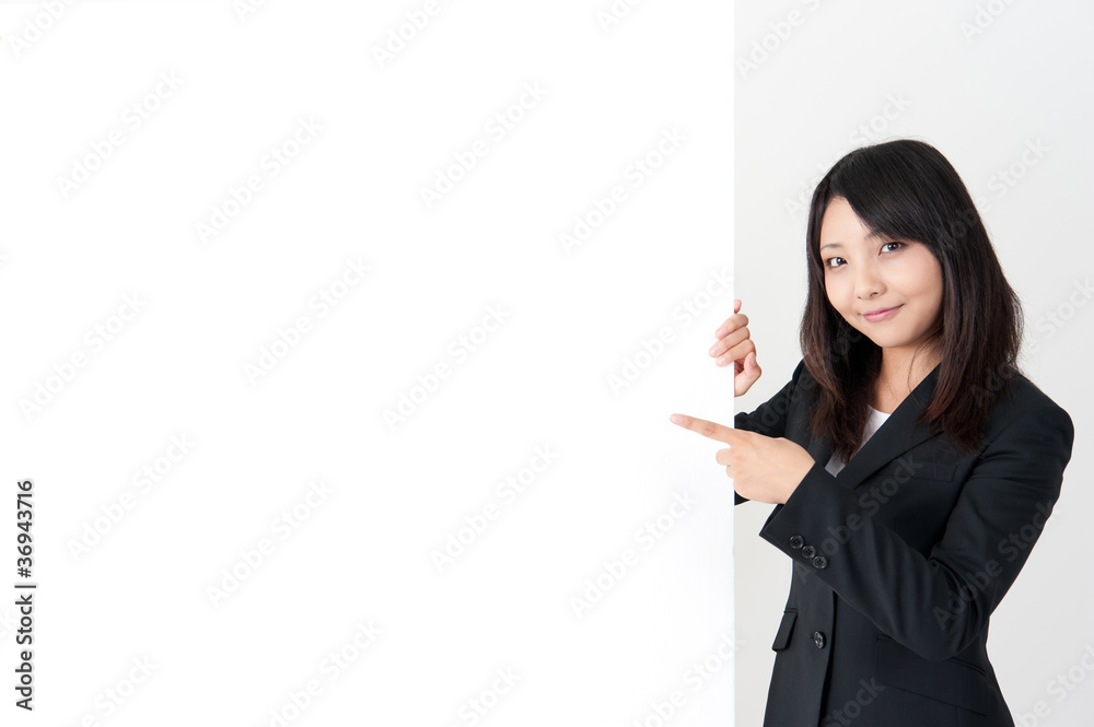 asian businesswoman with whiteboard asian businesswoman with whiteboard