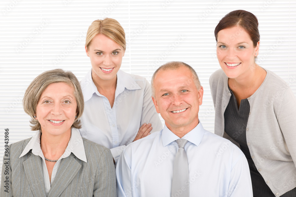 Business team pretty businesswomen with colleagues Business team pretty businesswomen with colleagues