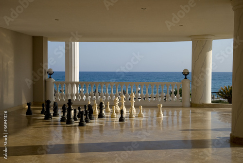 Chess near the sea