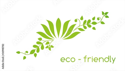 Fototapeta Naklejka Na Ścianę i Meble -  water lily plant , Eco friendly logo design