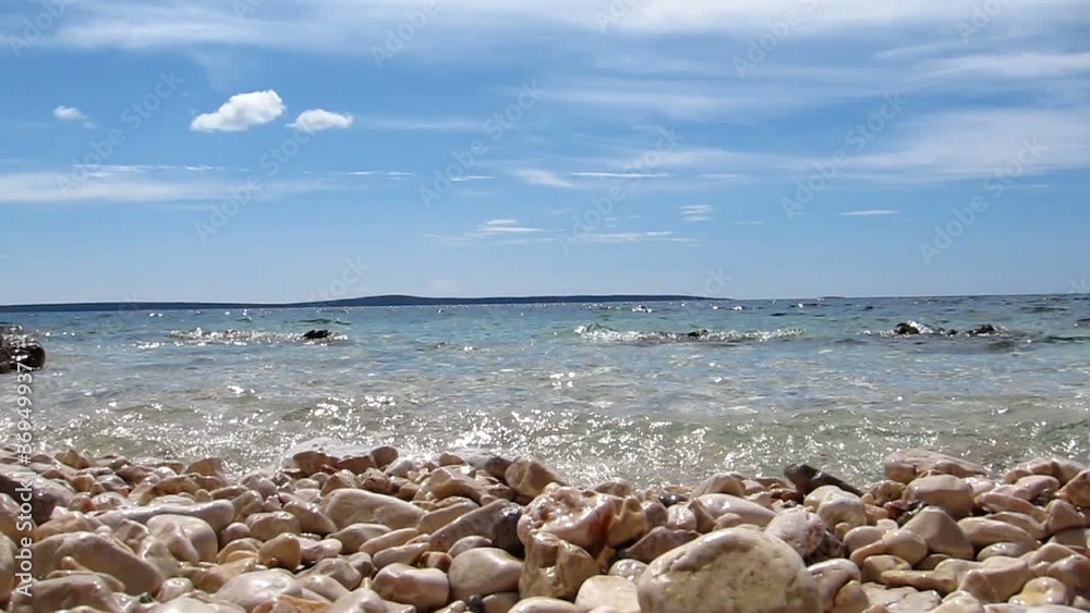 beautiful croatian rocky beach in summer beautiful croatian rocky beach in summer