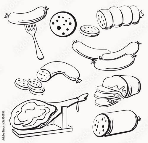 Meat elements set