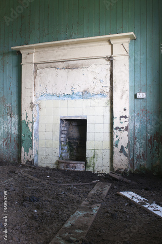 Building, Croft House, Abandoned, Interior,