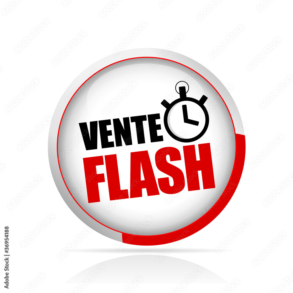 bouton vente flash Stock Vector