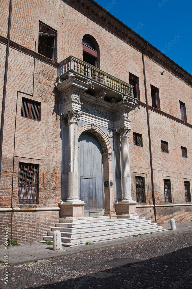 Prosperi-Sacrati Palace. Ferrara. Emilia-Romagna. Italy.