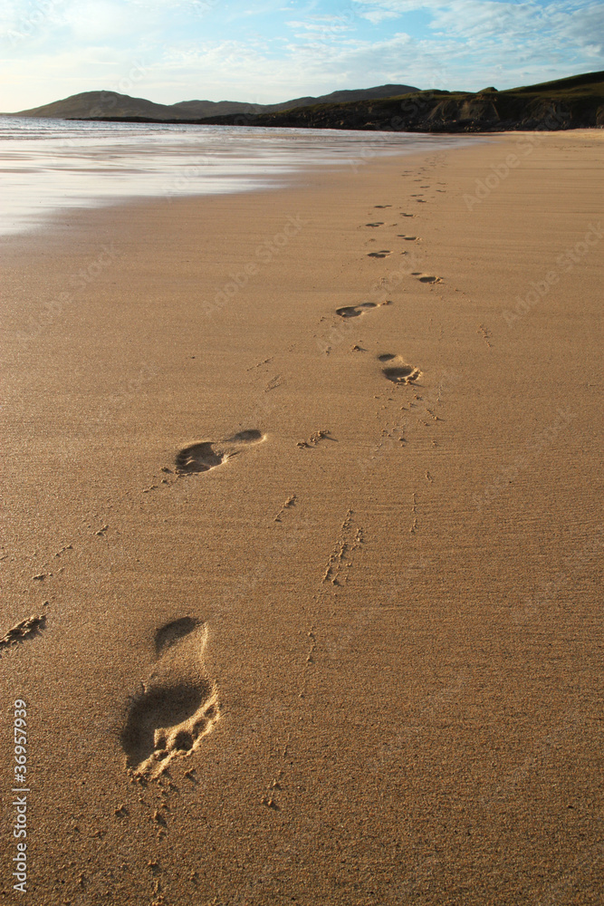 Fototapeta premium south harris footprints