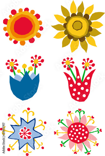 flores abstractas