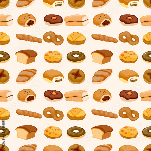 seamless bread pattern