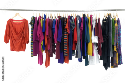 Fashion clothing rack display