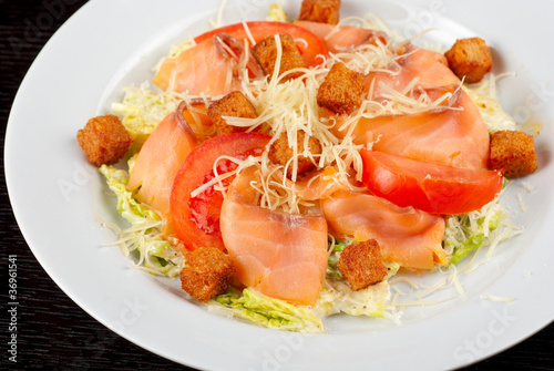 smoked salmon filet salad