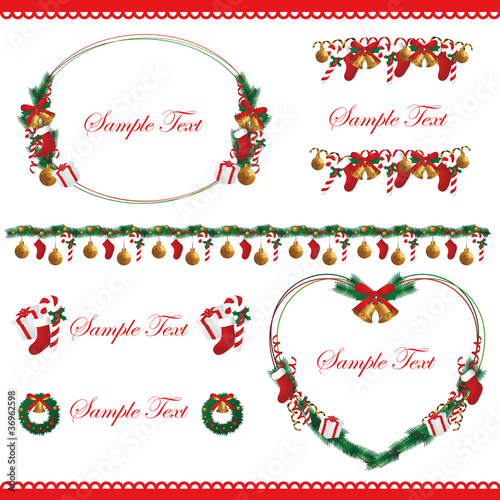 christmas frame set