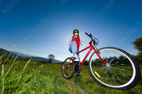 Girl riding bike © Jacek Chabraszewski