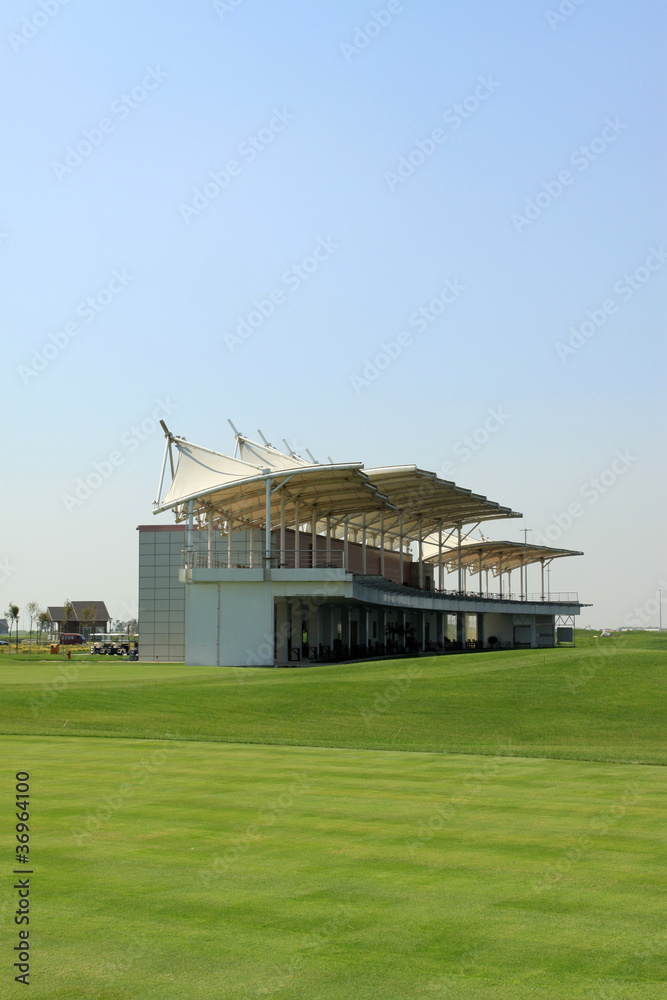 Fototapeta premium buildings on the golf course
