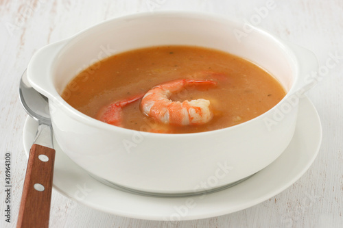 soup with shrimps