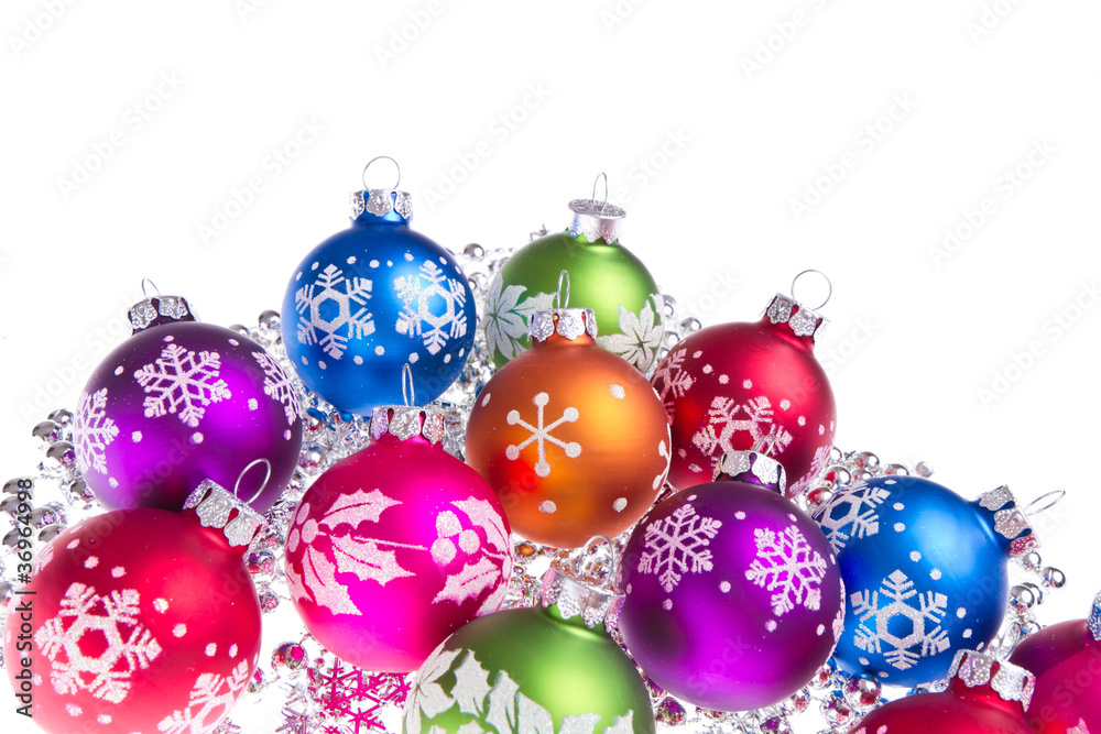christmas balls with snowflake symbols christmas balls with snowflake symbols