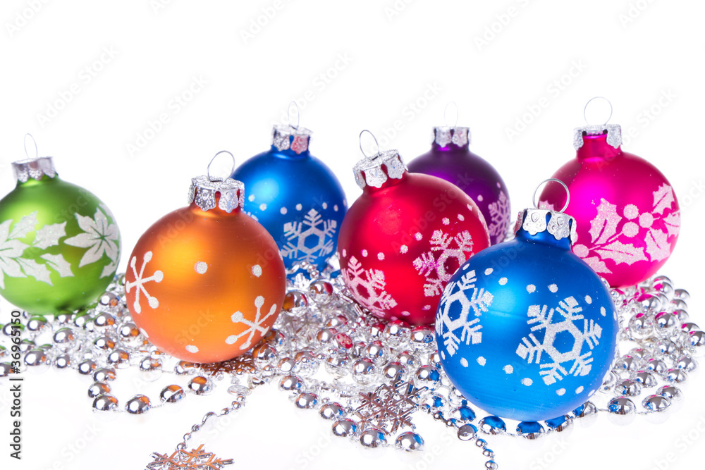 christmas balls with snowflake symbols christmas balls with snowflake symbols
