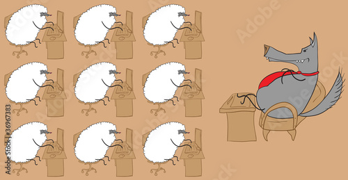 Office of the sheep and the wolf