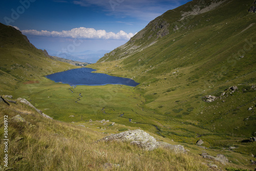 Big Mountain lake landscape