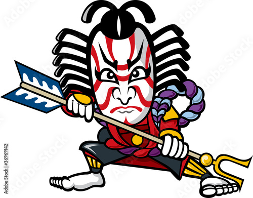 Fotografie, Obraz kabuki in Japanese