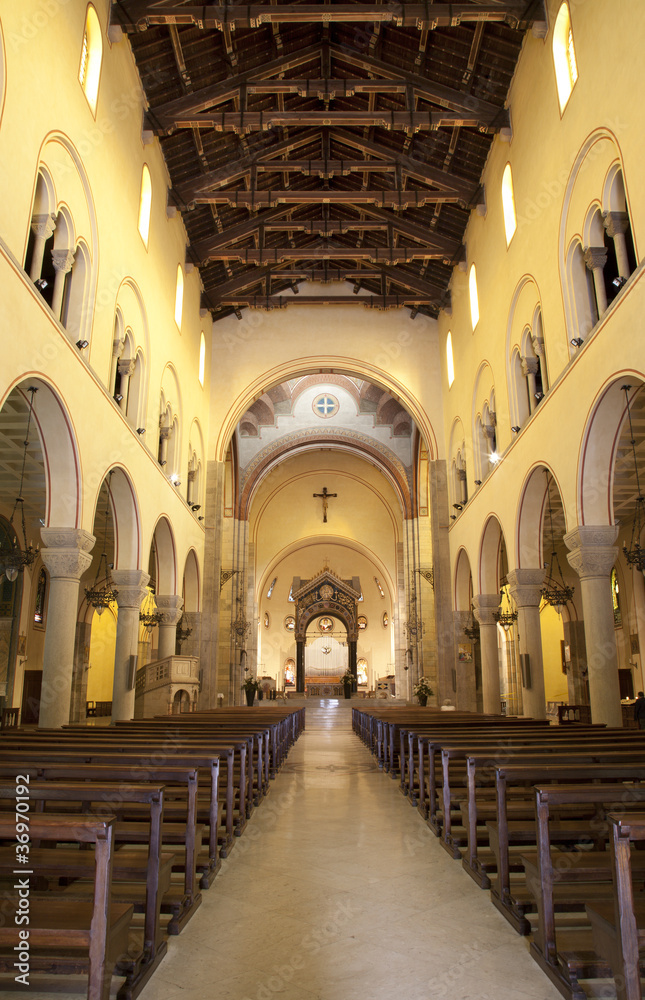 Milan - nave of Saint Augustin - San Agostino - church