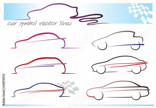 car symbols sihlouette design