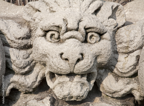 Fotografie Milan - monster face from Sforza castle