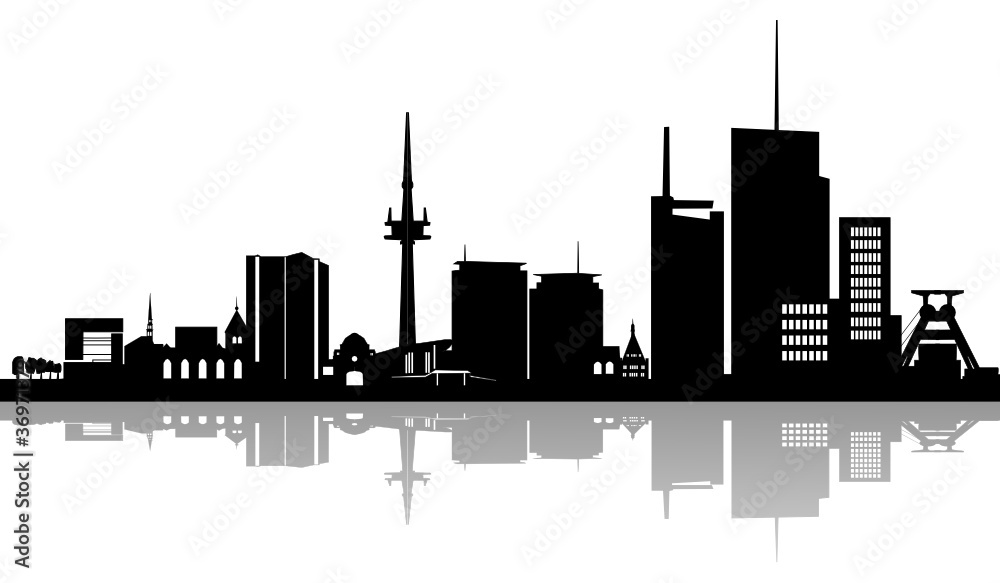 Obraz premium Essen Skyline