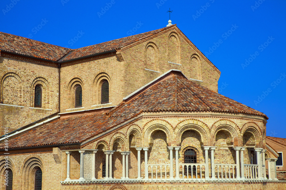 italie, venise : murano, église ss maria donato