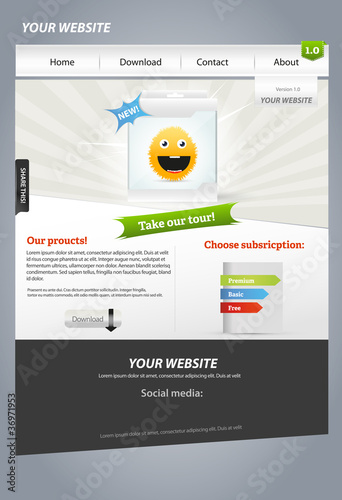 Website template