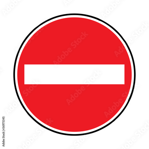 Verkehrsschild - 267 Verbot der Einfahrt