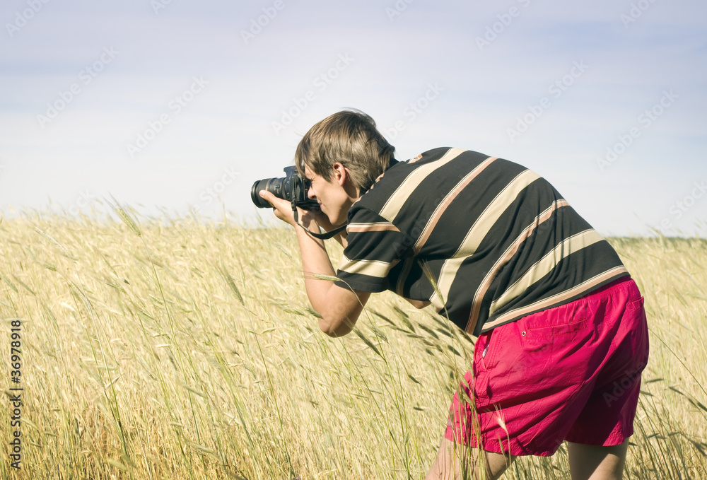 The professional photographer The professional photographer