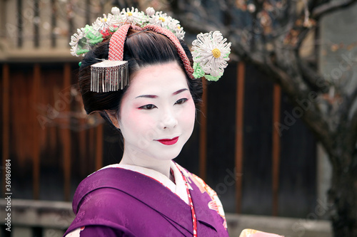 Canvas-taulu Geisha in Kyoto