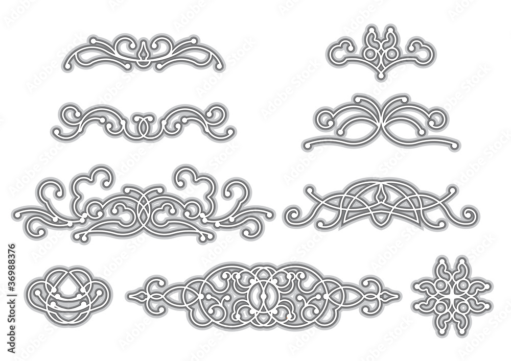 Naklejka premium Vignettes