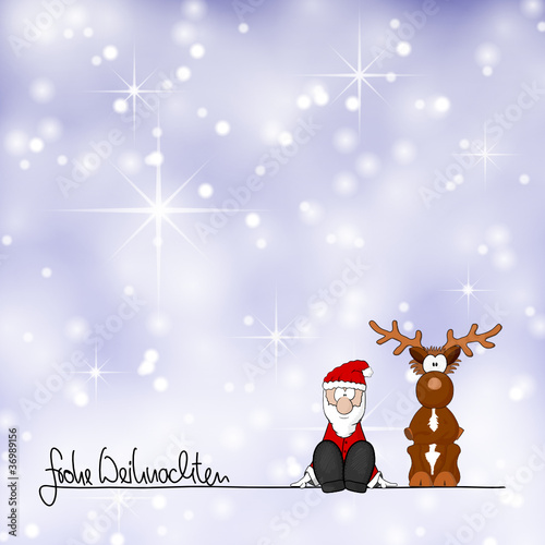 weihnachtsmann & rentier VIII