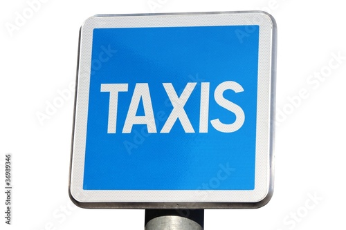 Panneau de station de taxis