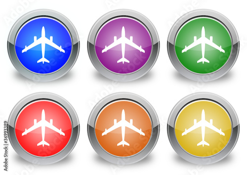 Airplain "6 buttons of different colors"