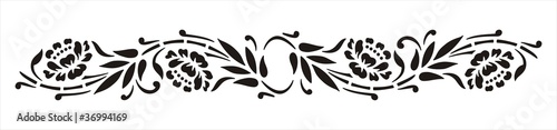 traditional Indian floral border,  India