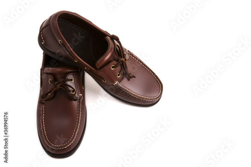 New Brown leather casual shoes