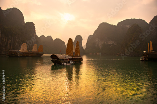 Halong Bay, Vietnam. Unesco World Heritage Site. #36996949