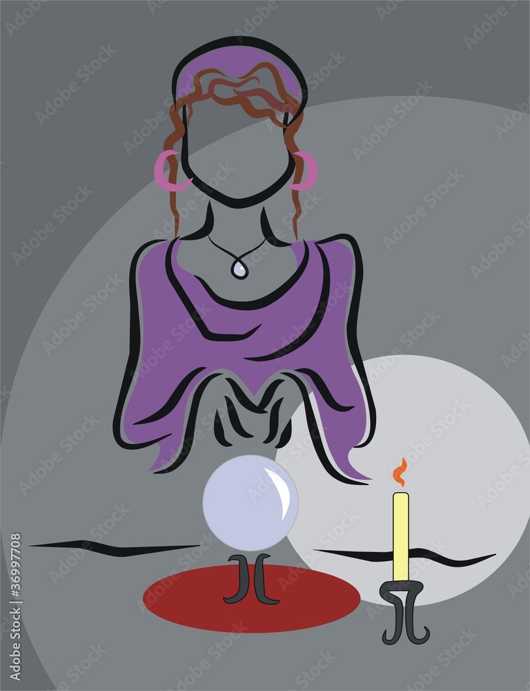 pitonisa vector de Stock Adobe Stock