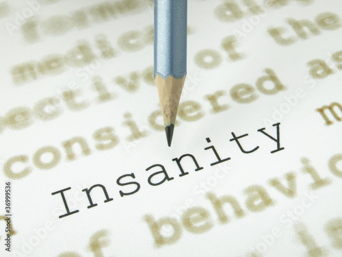 The word “Insanity”