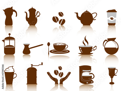 coffee icon set
