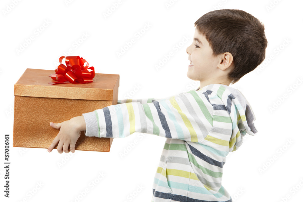 Child with a gift Child with a gift