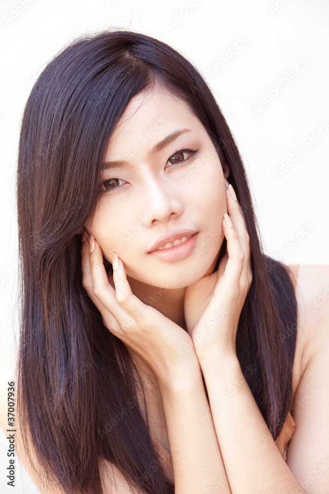 A portrait of beautiful Asian girl